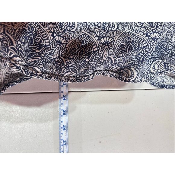 Rachel Zoe 100% Linen Boxy Floral Short Sleeve T Shirt Size 1X Plus Coastal - Picture 9 of 9